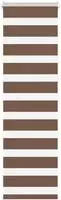 vidaXL Doppelrollo Braun 45x150 cm Stoffbreite 40,9 cm Polyester