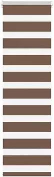 vidaXL Doppelrollo braun 45x150cm, Polyester (4014328)