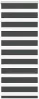 vidaXL Doppelrollo Schwarz 65x100 cm Stoffbreite 60,9 cm Polyester