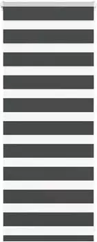 vidaXL Doppelrollo schwarz 65x100cm, Polyester (4014202)
