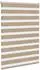 vidaXL Doppelrollo sandbraun 110x150cm, Polyester (4014549)