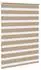 vidaXL Doppelrollo sandbraun 110x150cm, Polyester (4014549)