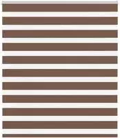 vidaXL Doppelrollo Braun 120x100 cm Stoffbreite 115,9 cm Polyester