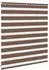 vidaXL Doppelrollo braun 120x100cm, Polyester (4014317)