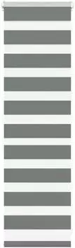 vidaXL Doppelrollo dunkelgrau 45x100cm, Polyester (4014094)