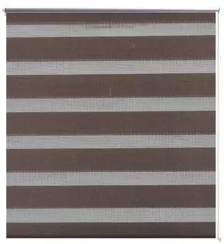vidaXL Zebra-Rollo 90,9x150cm, Stoffbreite 86,7cm, kaffeebraun (240209)