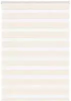vidaXL Doppelrollo Marmorbeige 115x100cm Stoffbreite 110,9 cm Polyester