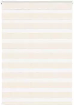 vidaXL Doppelrollo marmorbeige 115x100cm, Polyester (4014628)