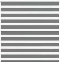 vidaXL Doppelrollo Dunkelgrau 140x150 cm Stoffbreite 135,9 cm Polyester
