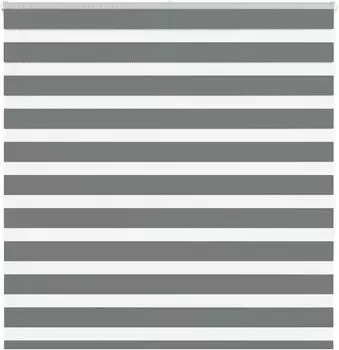 vidaXL Doppelrollo dunkelgrau 140x150cm, Polyester (4014139)