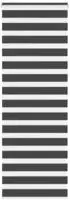 vidaXL Doppelrollo Schwarz 70x230 cm Stoffbreite 65,9 cm Polyester
