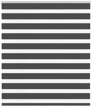 vidaXL Doppelrollo 130x100cm, schwarz, Polyester (4014215)