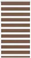 vidaXL Doppelrollo Braun 90x100 cm Stoffbreite 85,9 cm Polyester