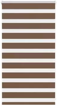 vidaXL Doppelrollo braun 90x100cm, Polyester (4014311)