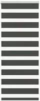 vidaXL Doppelrollo Schwarz 60x150 cm Stoffbreite 55,9 cm Polyester