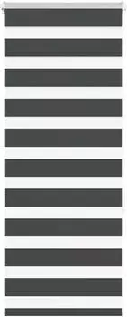 vidaXL Doppelrollo schwarz 60x150cm, Stoffbreite 55,9cm, Polyester (4014227)