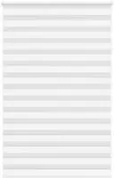 vidaXL Doppelrollo Wei&szlig; 150x230 cm Stoffbreite 145,9 cm Polyester