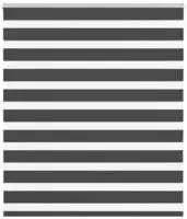 vidaXL Doppelrollo Schwarz 135x100 cm Stoffbreite 130,9 cm Polyester