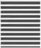 vidaXL Doppelrollo 135x100cm, schwarz, Polyester (4014216)