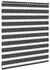 vidaXL Doppelrollo 135x100cm, schwarz, Polyester (4014216)