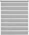 Gardinia Duo-Klemmrollo 65x150cm hellgrau