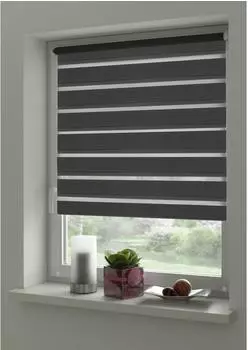 Gardinia Duo-Klemmrollo 50x150cm anthrazit