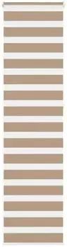 vidaXL Doppelrollo sandbraun 60x230cm, Polyester (4014591)