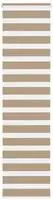 vidaXL Doppelrollo Sandbraun 65x200 cm Stoffbreite 60,9 cm Polyester