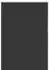 vidaXL Verdunkelungsrollo 110x150cm, Polyester, schwarz (4010870)