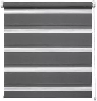 Gardinia Duo-Klemmrollo 60x150cm anthrazit