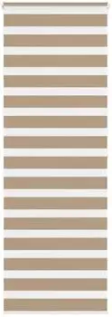 vidaXL Doppelrollo sandbraun 75x200cm, Polyester (4014568)