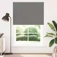 vidaXL Verdunkelungsrollo Grau 160x230cm Stoffbreite 156,6cm Polyester