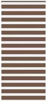 vidaXL Doppelrollo braun 105x200cm, Polyester (4014366)