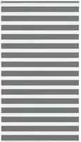 vidaXL Doppelrollo Dunkelgrau 135x200 cm Stoffbreite 130,9 cm Polyester