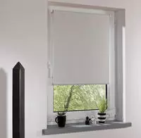 Seitenzugrollo, Liedeco, verdunkelnd, ohne Bohren, Klemmfix wei&szlig; 75 cm x 150 cm