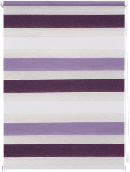 Lichtblick Duo-Rollo Klemmfix 45 x 150 cm violett weiß