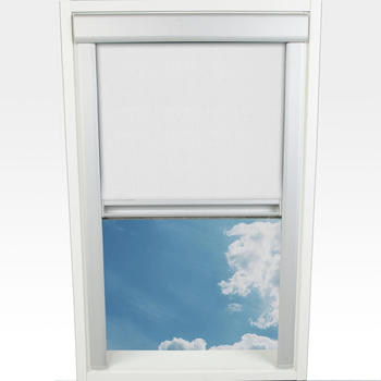 Liedeco Dachfensterrollo Verdunkelung 38,5x54cm weiß