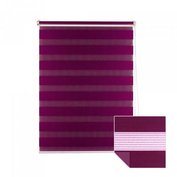 Victoria M. M. Klemmfix Doppelrollo Duo Rollo 95x150cm aubergine