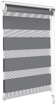 Vounot 2er Set Doppelrollo 55x150cm grau