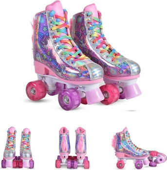 byox Rollschuhe Einhorn violett mehrfarbig