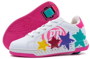 Breezy Rollers Rollschuh Schuhe Rollen weiß rosa