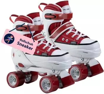 Hudora Roller Skates rot/weiß
