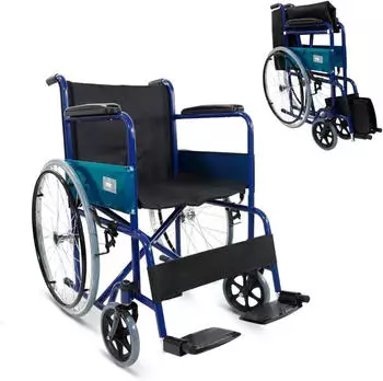 Mobiclinic Alc&aacute;zar Faltrollstuhl 46 cm blau/schwarz