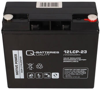 Q-Batteries Akku kompatibel 6-DZM-20 6DZM-18 6-DZM 12LCP-23 12V - 23Ah Blei Akku Zyklentyp qb