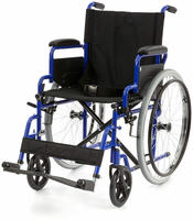 Romed manueller faltbarer Rollstuhl "Dynamic", blau 1 St