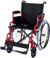 Romed manueller faltbarer Rollstuhl "Dynamic", rot 1 St