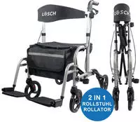 L&ouml;sch Reha Rollator & Rollstuhl Twin 2in1
