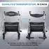 Lösch Reha Twin 2 in 1 Rollator und Rollstuhl silber-metallic