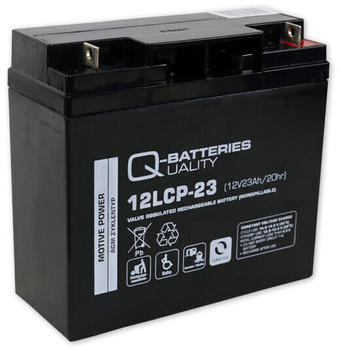 Q-Batteries Ersatzakku für Panasonic LC-XC1222P 12V 23Ah AGM Batterie zyklenfest