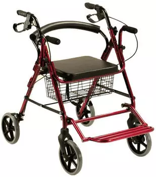 Queralt&oacute; 2 in 1 Rollator rot